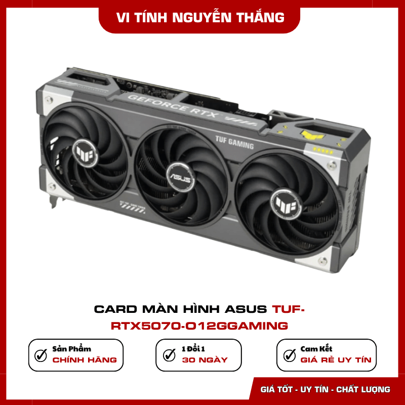 Cổng kết nối HDMI và DisplayPort trên ASUS TUF RTX 5070 OC