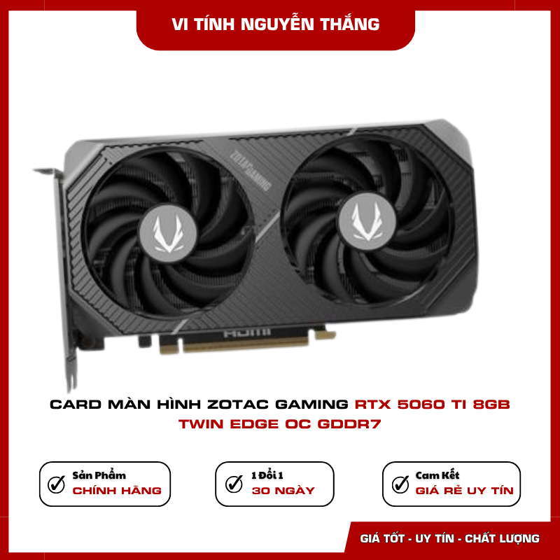 Hệ thống tản nhiệt IceStorm 2.0 của ZOTAC RTX 5060 Ti Twin Edge OC