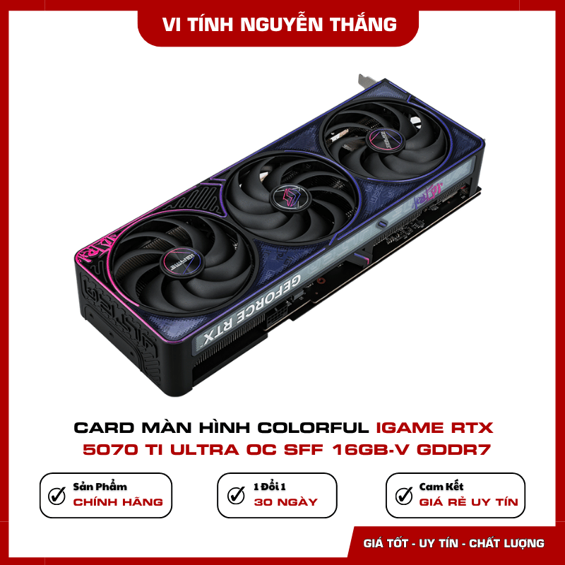 Tản nhiệt Colorful iGame RTX 5070 Ti Ultra OC SFF 16GB
