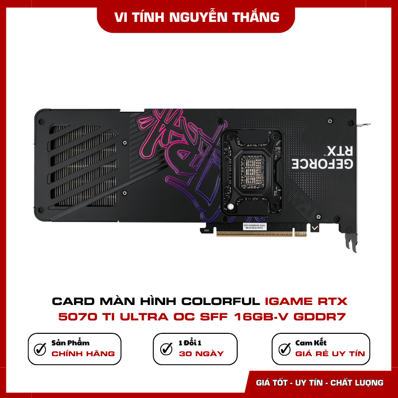 Bộ nhớ GDDR7 Colorful iGame RTX 5070 Ti Ultra OC SFF