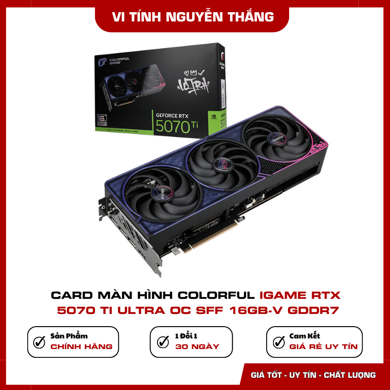Colorful iGame RTX 5070 Ti Ultra OC SFF 16GB-V Card Colorful iGame RTX 5070 Ti Ultra OC SFF 16GB-V