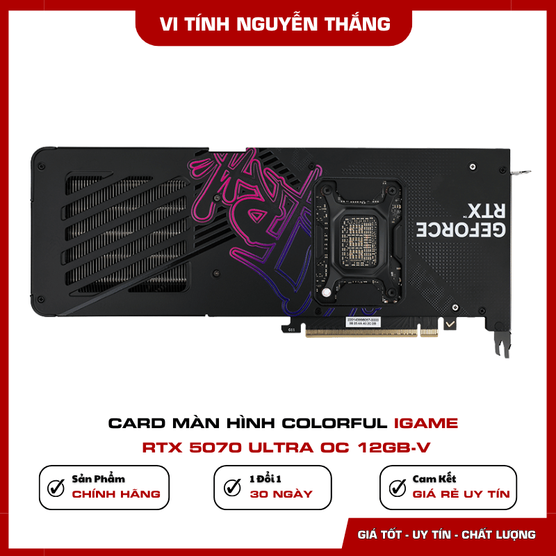 Bộ nhớ GDDR7 trên VGA Colorful iGame RTX 5070 ULTRA OC 12GB-V