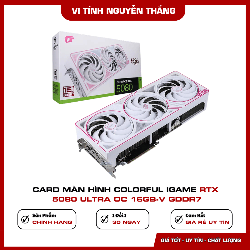 Lắp đặt Colorful iGame RTX 5080 Ultra OC 16GB-V vào PC