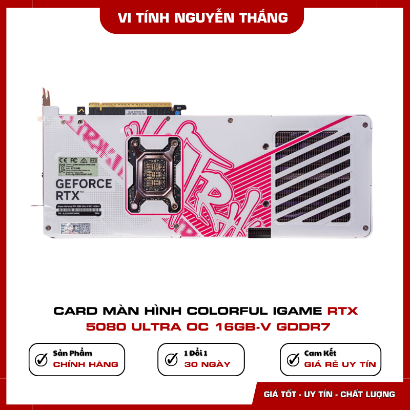 Thiết kế tản nhiệt Colorful iGame RTX 5080 Ultra OC 16GB-V