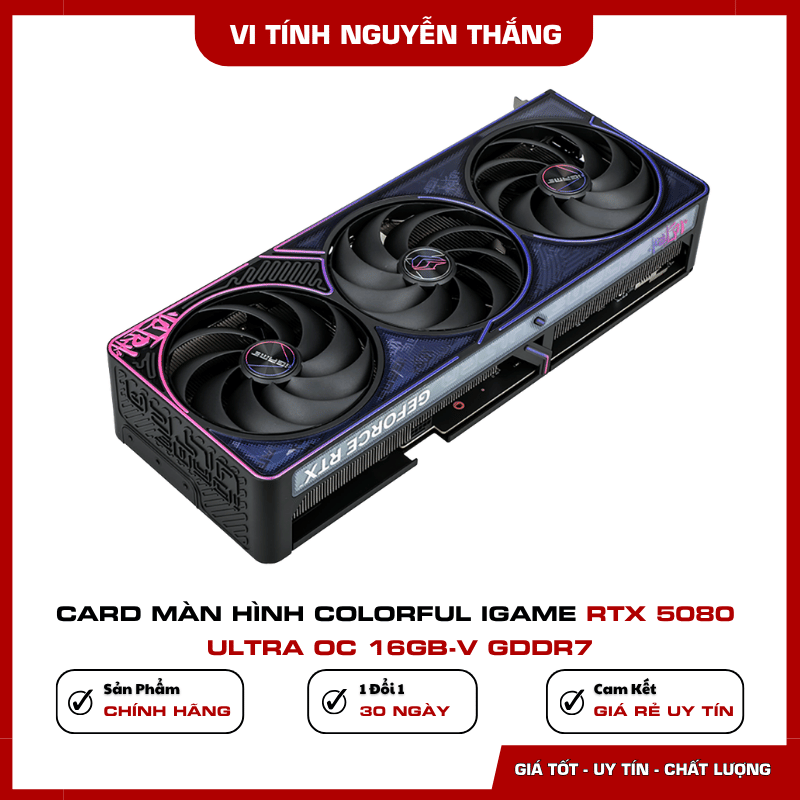 Lắp đặt Colorful iGame RTX 5080 Ultra OC 16GB-V vào PC