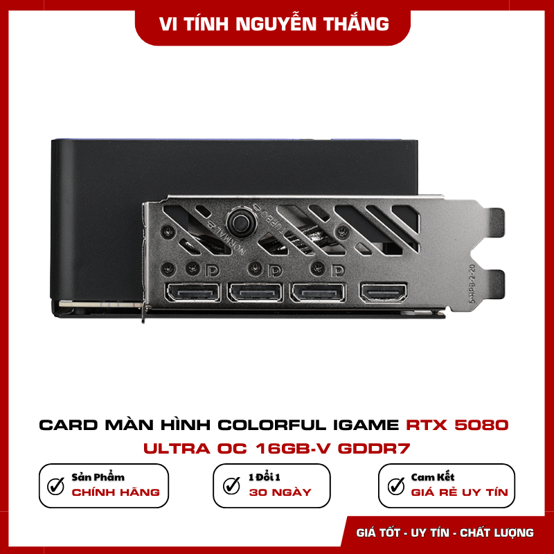 Thiết kế tản nhiệt Colorful iGame RTX 5080 Ultra OC 16GB-V