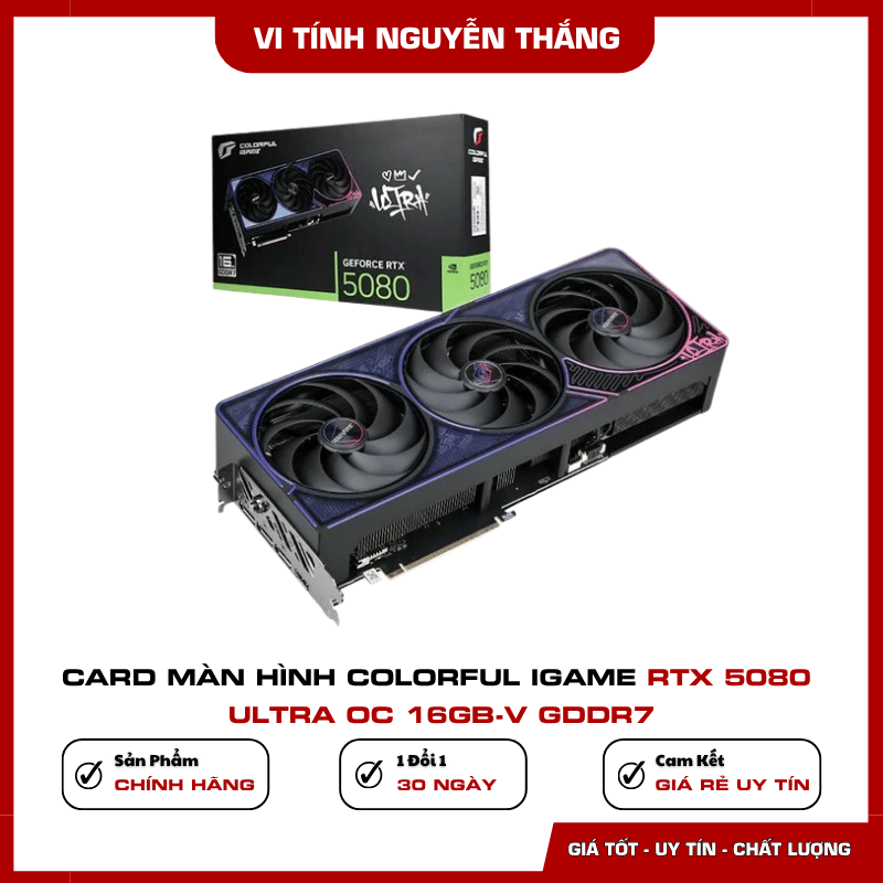 Card màn hình Colorful iGame RTX 5080 Ultra OC 16GB-V