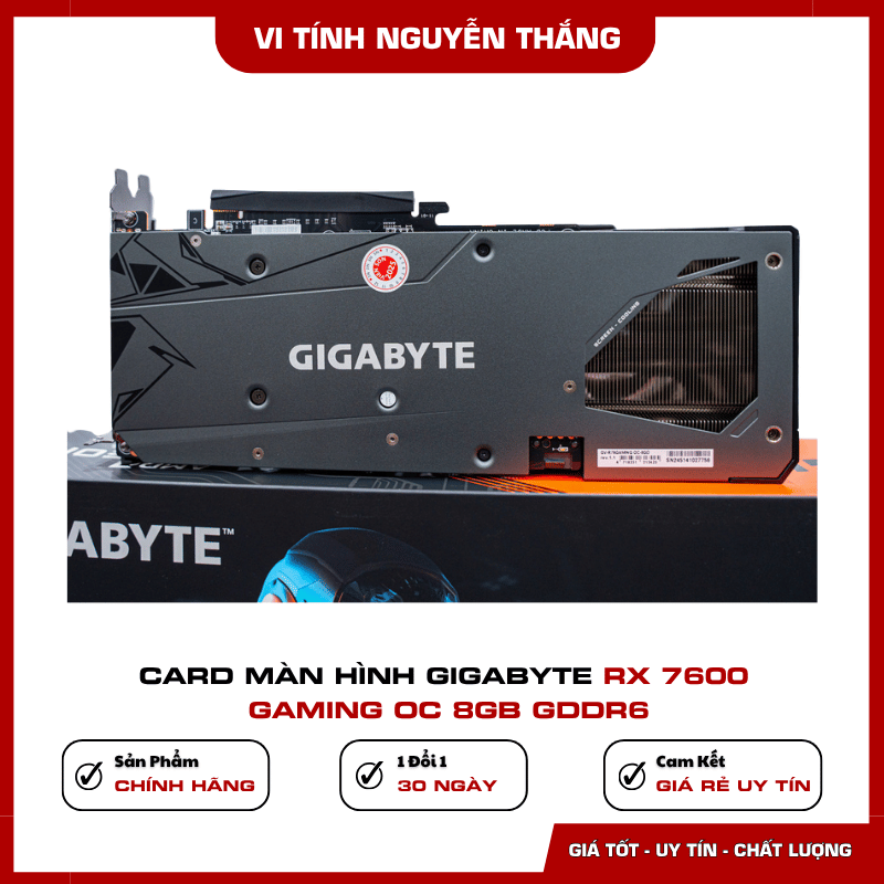 Cổng kết nối Gigabyte RX 7600 Gaming OC 8GB