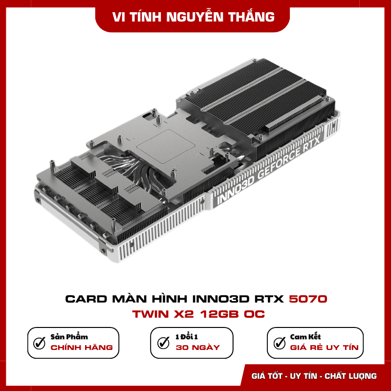Hệ thống tản nhiệt Twin X2 của Inno3D RTX 5070 12GB OC