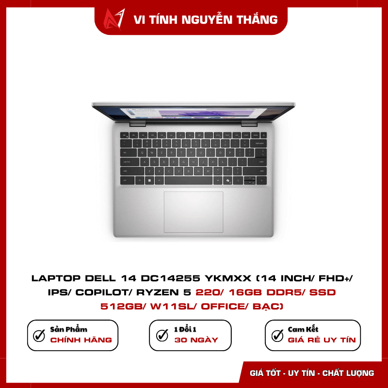 Laptop Dell 14 DC14255_YKMXX RAM 16GB DDR5 SSD 512GB