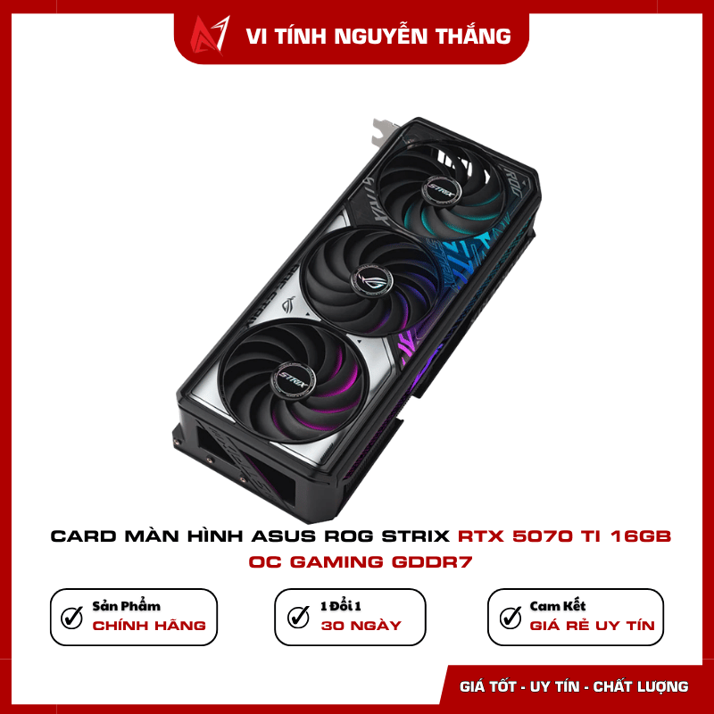 Tản nhiệt ASUS ROG Strix RTX 5070 Ti OC GAMING GDDR7