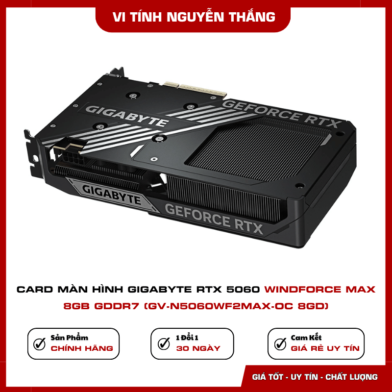 Hệ thống tản nhiệt WINDFORCE của Gigabyte RTX 5060