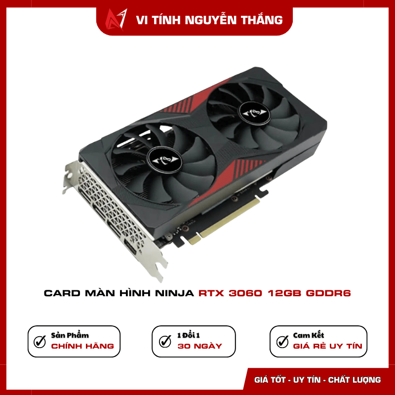 Card đồ họa NINJA RTX 3060 hỗ trợ Ray Tracing DLSS