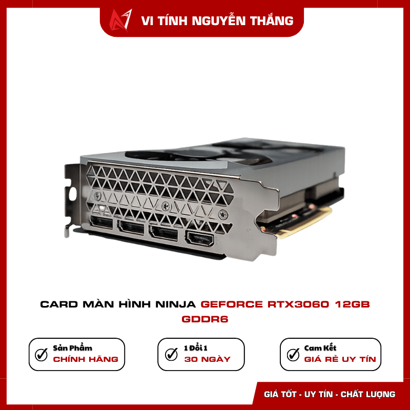NINJA RTX 3060 12GB thiết kế dual fan