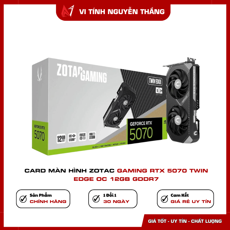 Card màn hình ZOTAC Gaming RTX 5070 Twin Edge OC 12GB GDDR7