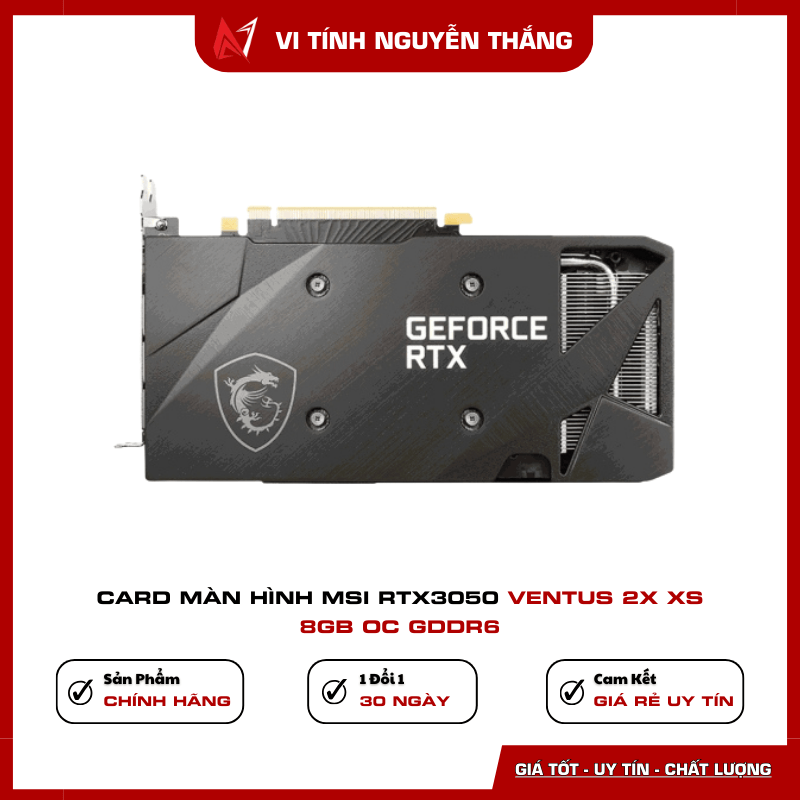 Card màn hình MSI RTX 3050 Ventus 2X XS 8GB OC GDDR6
