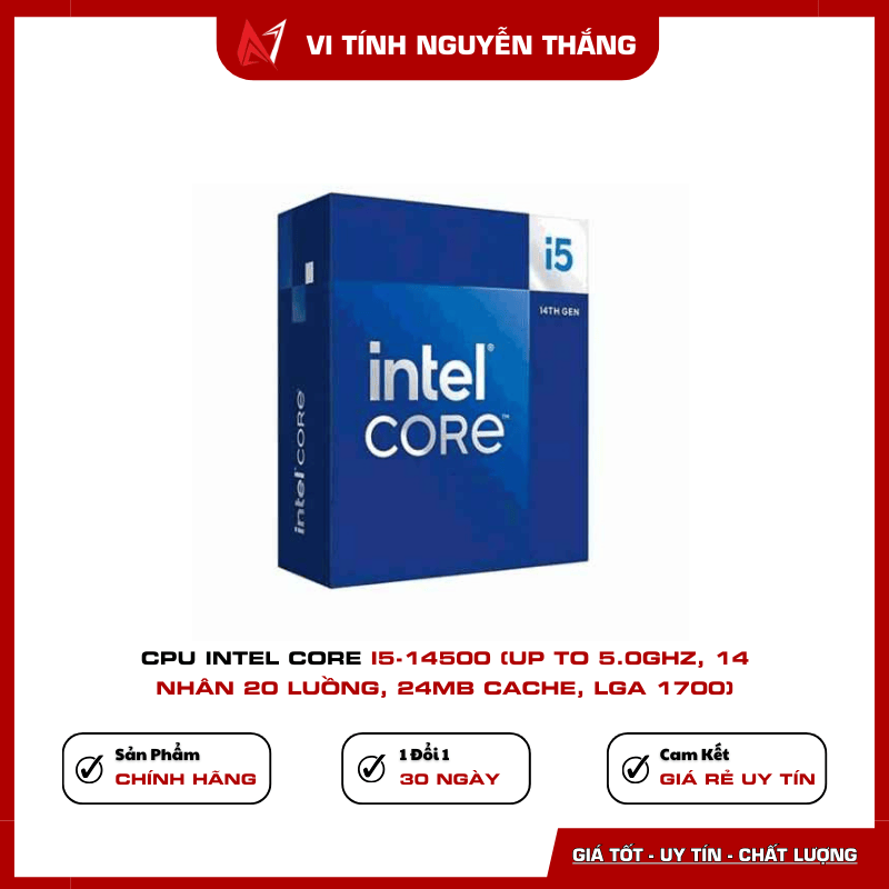 CPU Intel Core i5-14500 14 nhân 20 luồng LGA1700