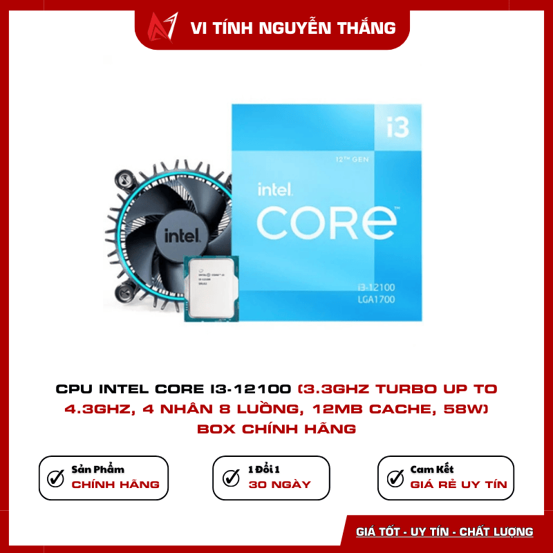 CPU Intel Core i3-12100 Alder Lake