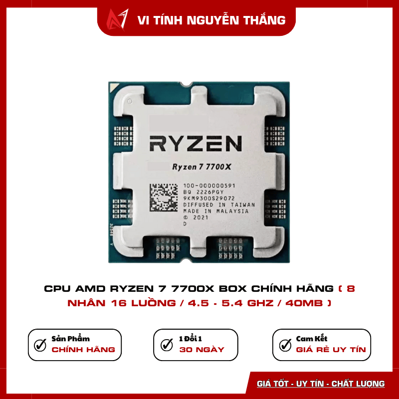 CPU AMD Ryzen 7 7700X Gaming