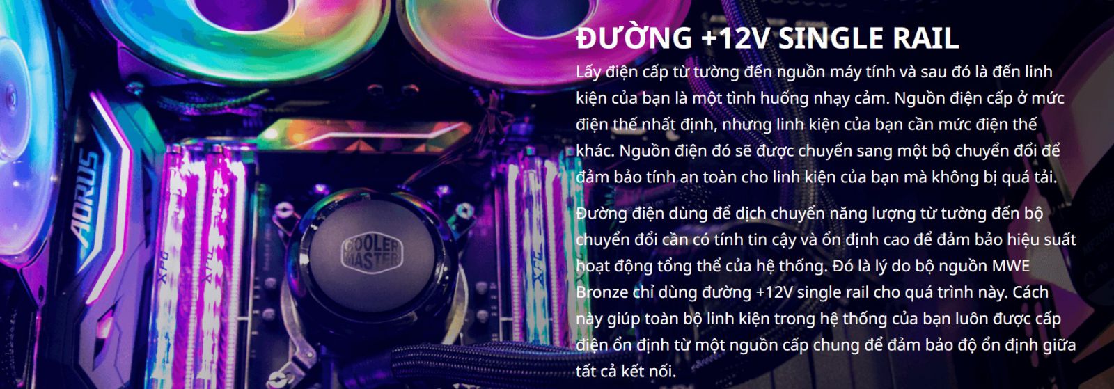 Nguồn máy tính Cooler Master MWE V2 230V 650 650W Plus Bronze  (80 Plus Bronze/Màu Đen)