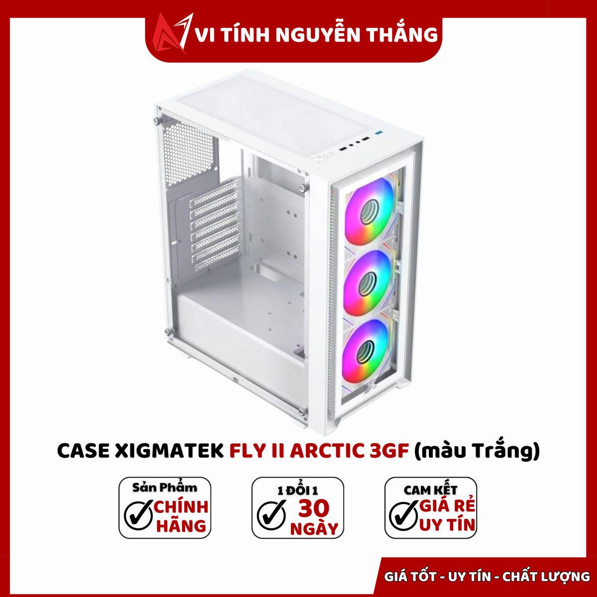 CASE XIGMATEK FLY II ARCTIC 3GF