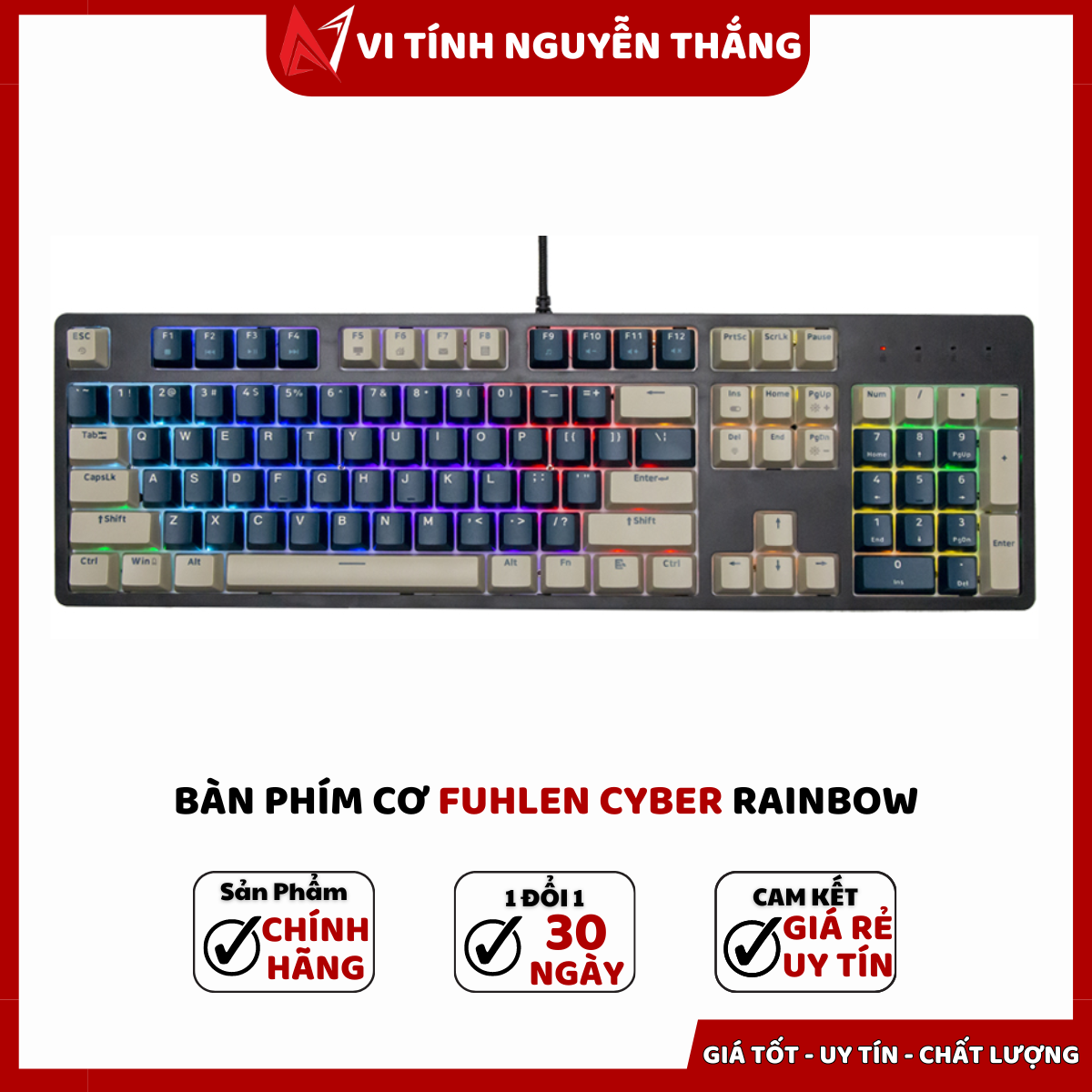 PHÍM CƠ FUHLEN CYBER OS RGB