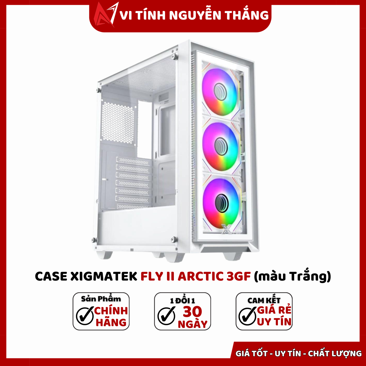 CASE XIGMATEK FLY II ARCTIC 3GF