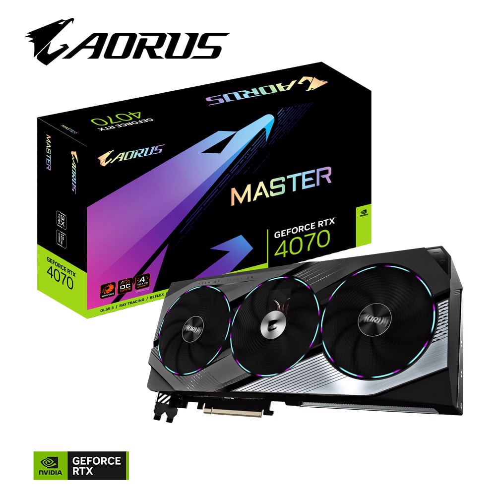 gigabyte aorus rtx 4070 master 12gb - vi tính nguyễn thắng