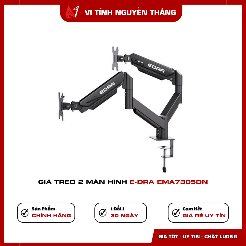 Arm màn hình E-dra EMA7305DN hỗ trợ màn hình 13 đến 34 inch