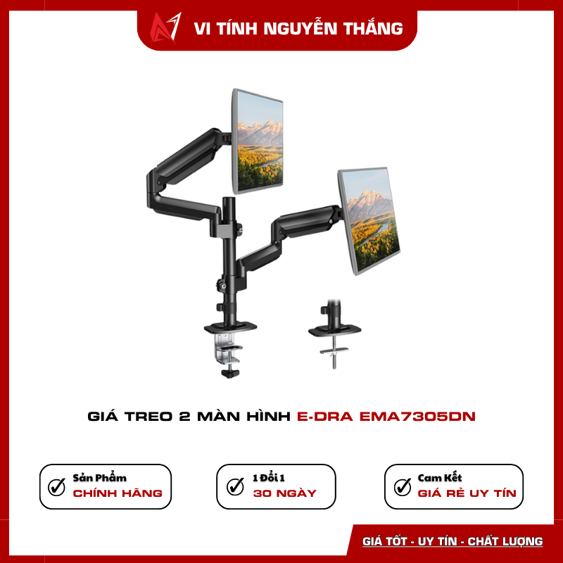 E-dra EMA7305DN xoay ngang 180 độ xoay dọc 360 độ