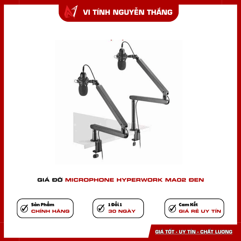 Giá đỡ Microphone HyperWork MA02 Đen