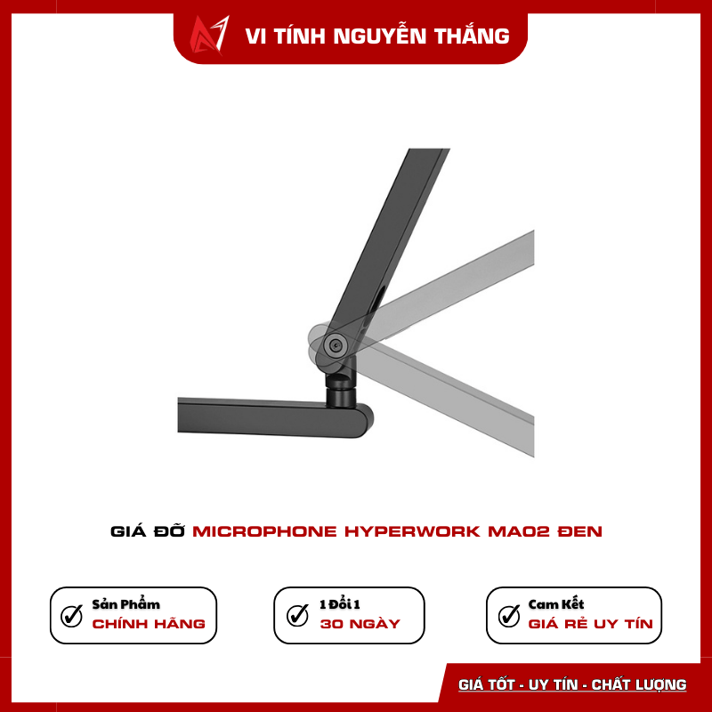 Giá đỡ Microphone HyperWork MA02 Đen