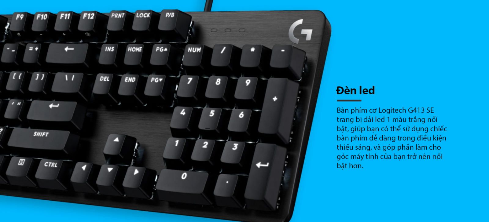 Bàn phím cơ Logitech G413 SE Tactile sw (USB/PBT) 4