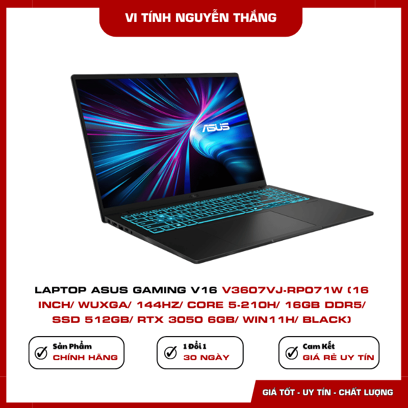 Card đồ họa RTX 3050 6GB trên ASUS Gaming V16 V3607VJ
