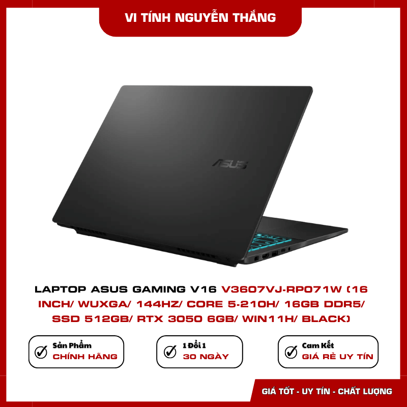RAM DDR5 16GB và SSD 512GB ASUS Gaming V16