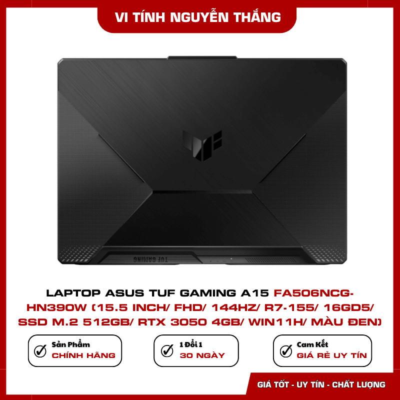 Laptop gaming Asus TUF Gaming A15 FA506NCG-HN390W màu đen