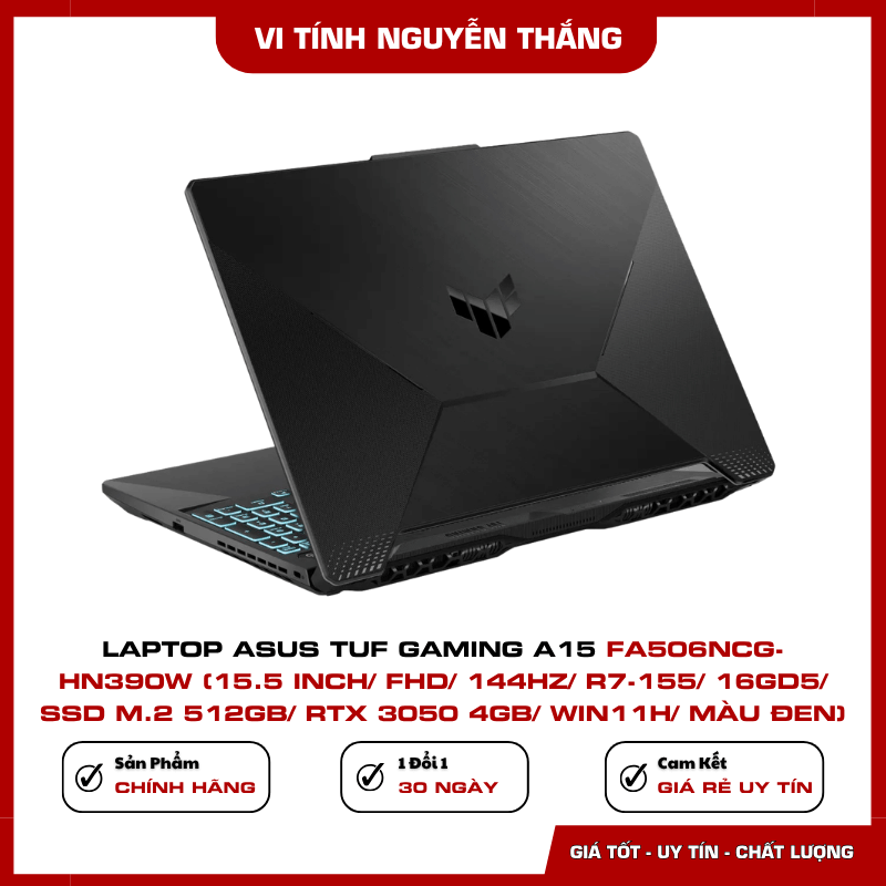 RTX 3050 4GB trên Asus TUF Gaming A15 FA506NCG-HN390W