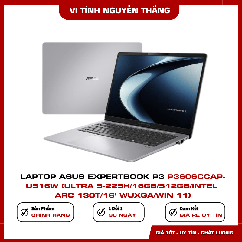 Laptop ASUS ExpertBook P3 P3406CCAP-U516S8W Core Ultra 5 225H