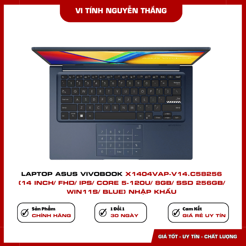 ASUS Vivobook X1404VAP-V14.C58256 màn hình 14 inch FHD IPS-level