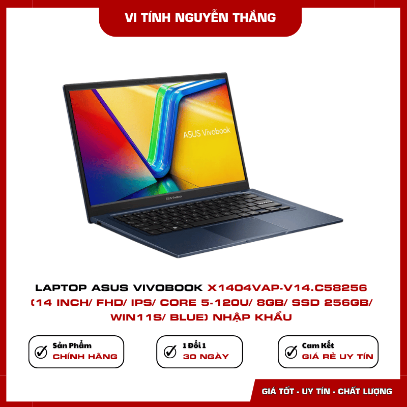 Laptop ASUS Vivobook X1404VAP-V14.C58256 Core 5-120U màu Blue