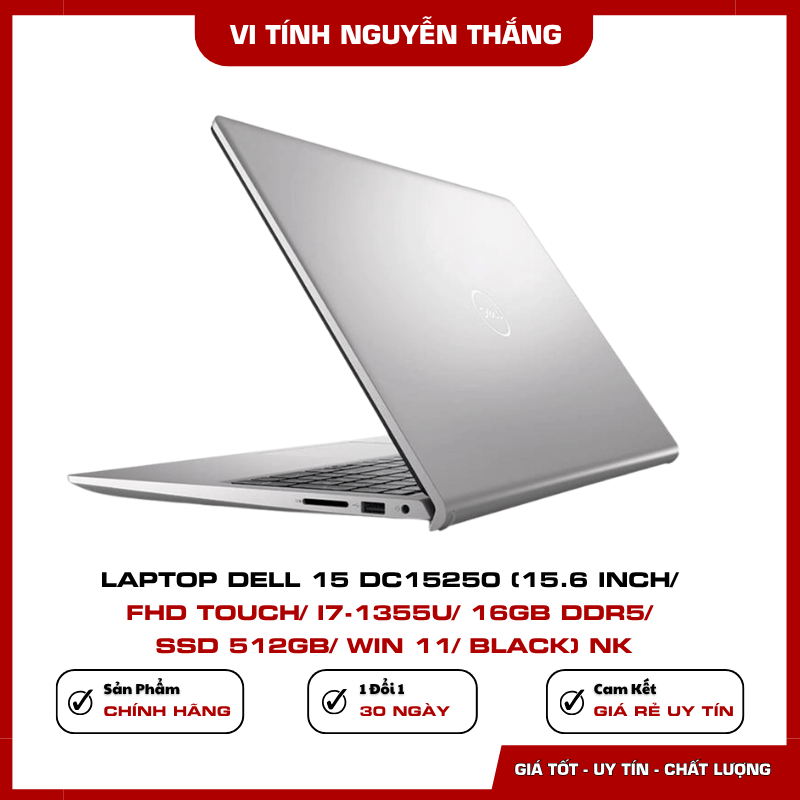 Laptop Dell DC15250 RAM 16GB DDR5 SSD 512GB
