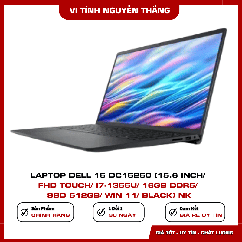 Laptop Dell 15 DC15250 Windows 11 và cổng kết nối