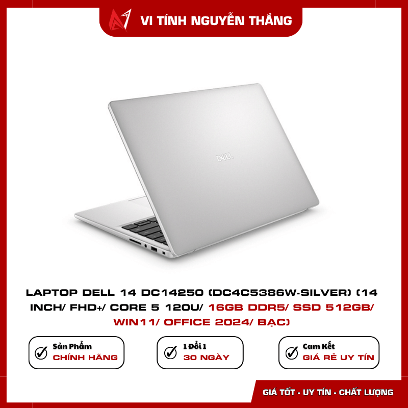 Laptop Dell 14 DC14250 SSD 512GB Windows 11 Office 2024
