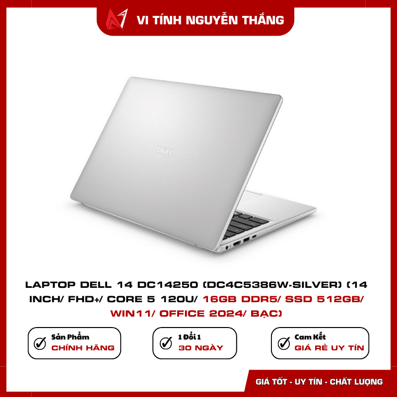 Cổng kết nối Laptop Dell 14 DC14250 DC4C5386W-Silver