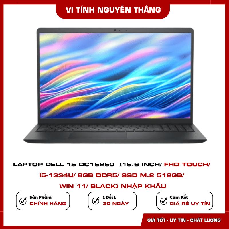 Laptop Dell 15 DC15250 RAM 8GB DDR5 SSD M.2 512GB