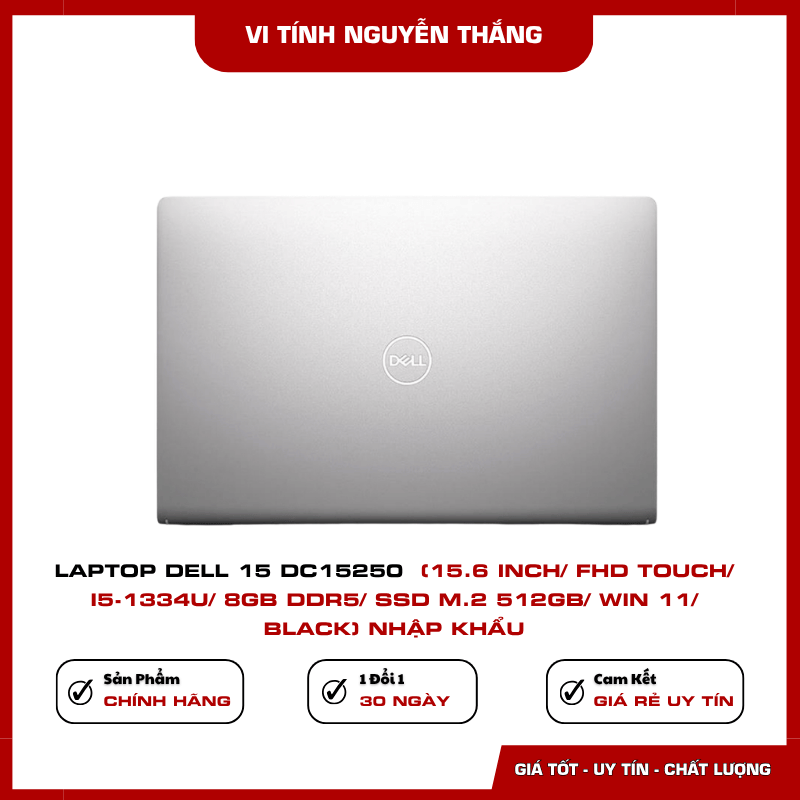 Laptop Dell 15 DC15250 RAM 8GB DDR5 SSD M.2 512GB