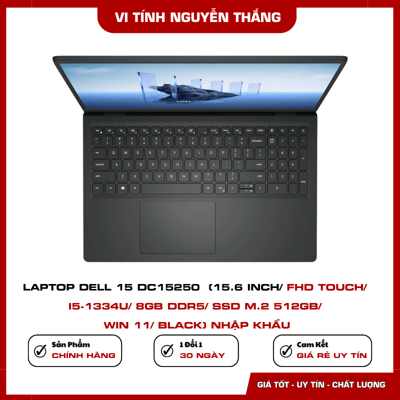 Laptop Dell 15 DC15250 màn hình 15.6 inch FHD Touch