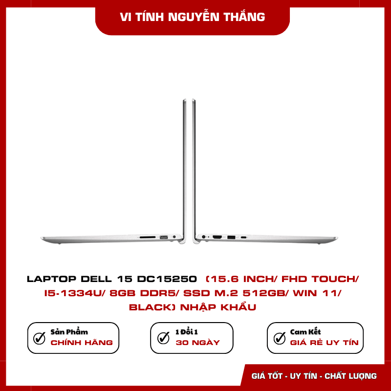Laptop Dell 15 DC15250 Windows 11 nhập khẩu