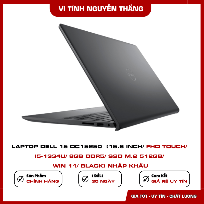 Laptop Dell 15 DC15250 màu Black nhập khẩu