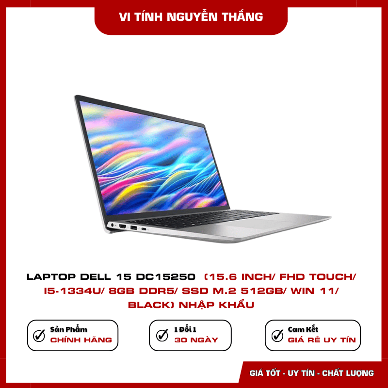 Laptop Dell 15 DC15250 màu Black nhập khẩu
